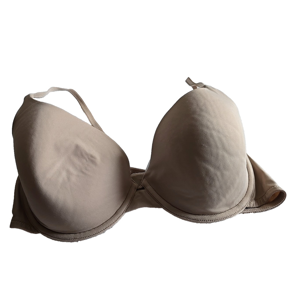 Vassarette Tan Full Coverage Adjustable Straps Underwire T-Shirt Bra Size 38C